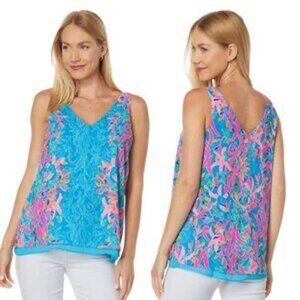 Lilly Pulitzer Florin Sleeveless Reversible Top - XXS - Excellent Condition